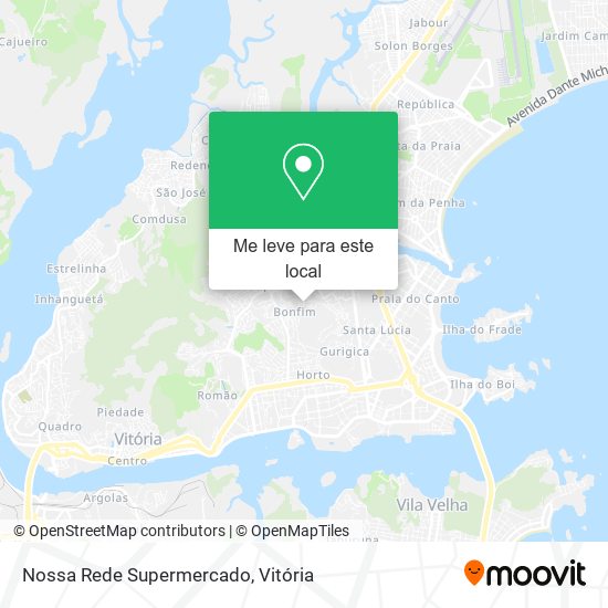 Nossa Rede Supermercado mapa