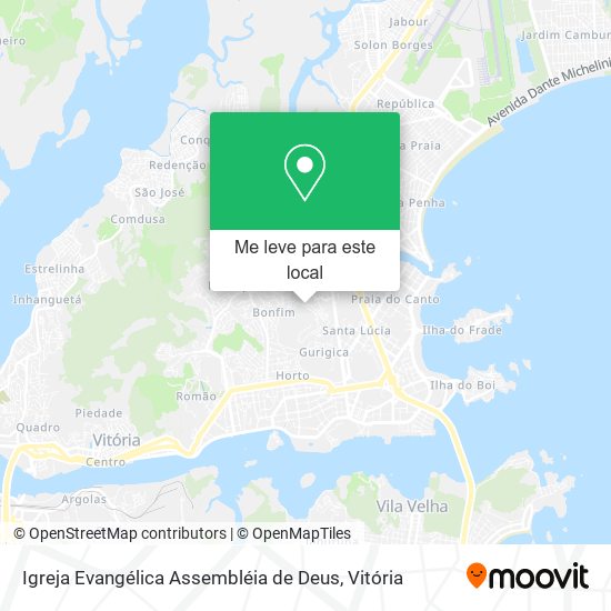 Igreja Evangélica Assembléia de Deus mapa
