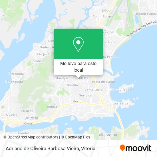 Adriano de Oliveira Barbosa Vieira mapa