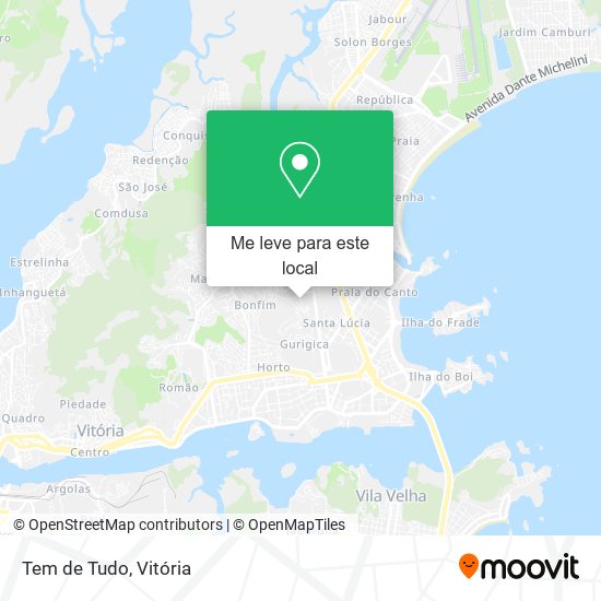 Tem de Tudo mapa