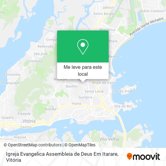 Igreja Evangelica Assembleia de Deus Em Itarare mapa