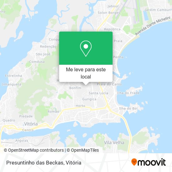 Presuntinho das Beckas mapa