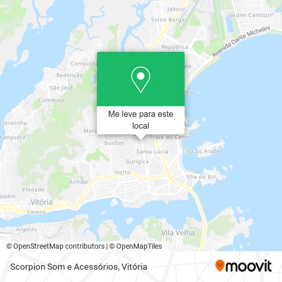 Scorpion Som e Acessórios mapa