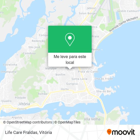 Life Care Fraldas mapa