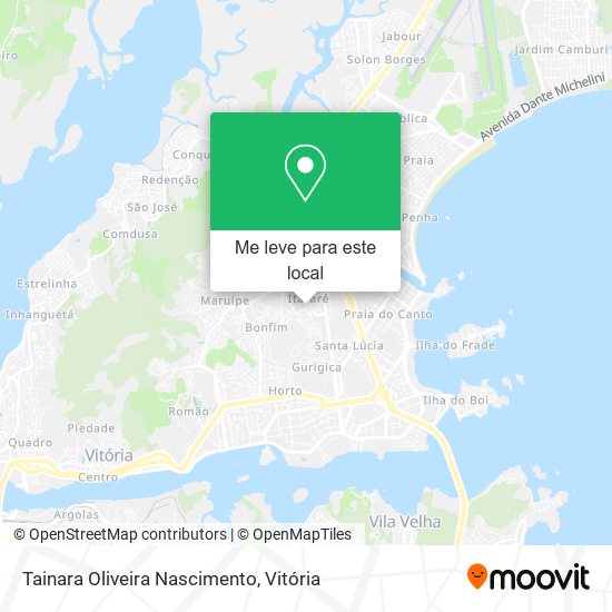 Tainara Oliveira Nascimento mapa