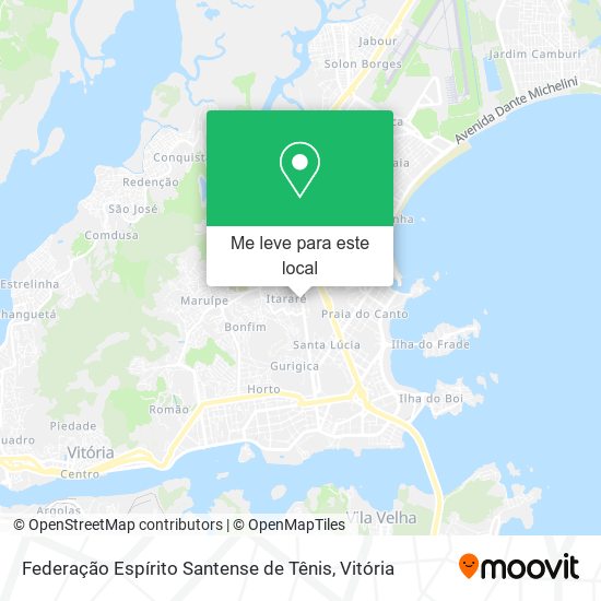 Federação Espírito Santense de Tênis mapa