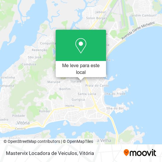 Mastervix Locadora de Veiculos mapa