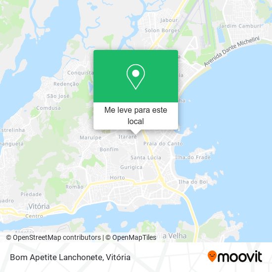 Bom Apetite Lanchonete mapa