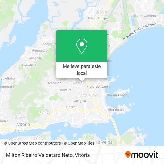 Milton Ribeiro Valdetaro Neto mapa