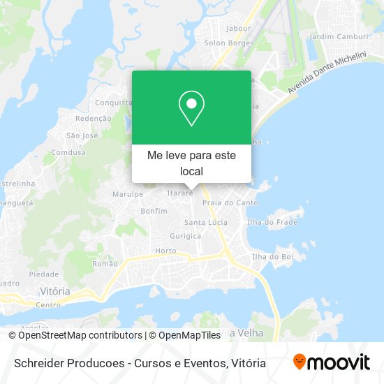 Schreider Producoes - Cursos e Eventos mapa