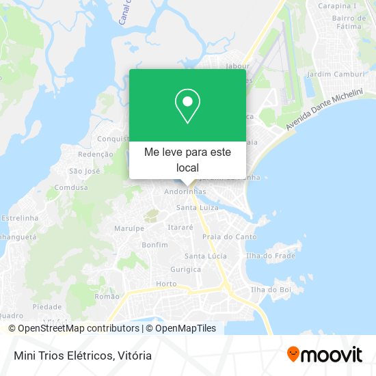 Mini Trios Elétricos mapa
