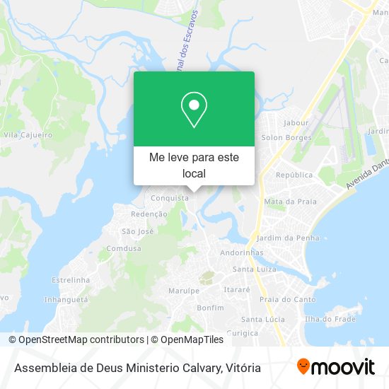 Assembleia de Deus Ministerio Calvary mapa