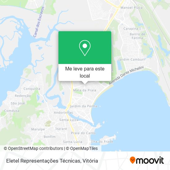 Eletel Representações Técnicas mapa