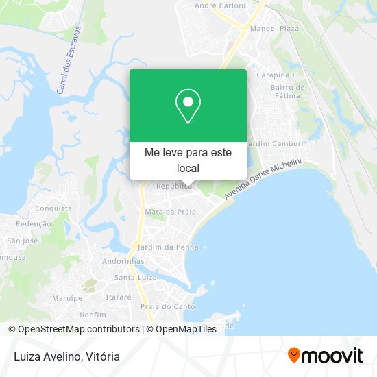 Luiza Avelino mapa