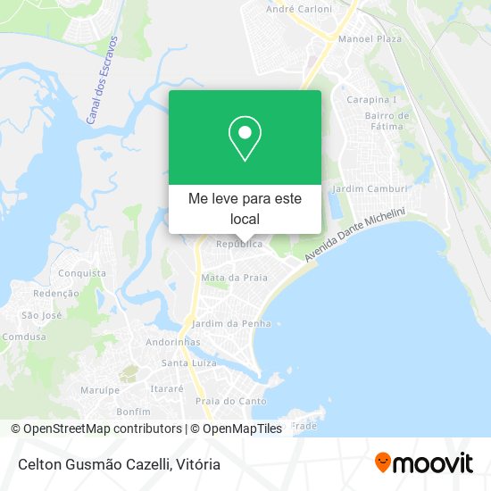 Celton Gusmão Cazelli mapa