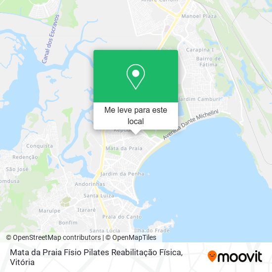 Mata da Praia Físio Pilates Reabilitação Física mapa