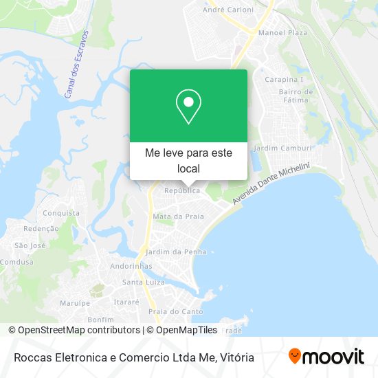 Roccas Eletronica e Comercio Ltda Me mapa