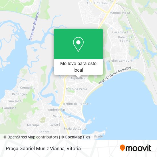 Praça Gabriel Muniz Vianna mapa