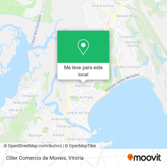 Cliler Comercio de Moveis mapa