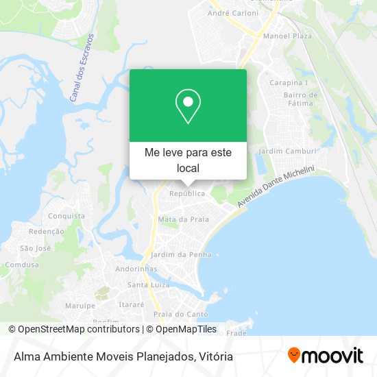 Alma Ambiente Moveis Planejados mapa