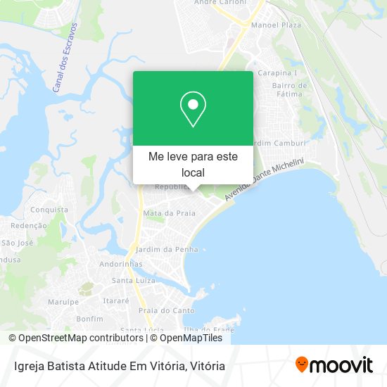 Igreja Batista Atitude Em Vitória mapa