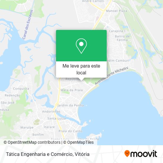 Tática Engenharia e Comércio mapa