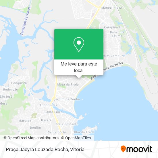 Praça Jacyra Louzada Rocha mapa