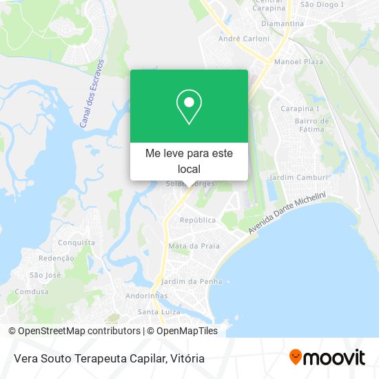 Vera Souto Terapeuta Capilar mapa