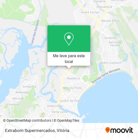 Extrabom Supermercados mapa