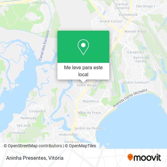 Aninha Presentes mapa