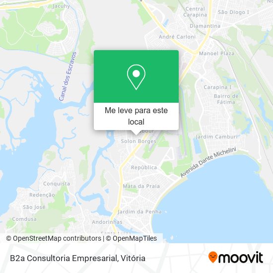 B2a Consultoria Empresarial mapa