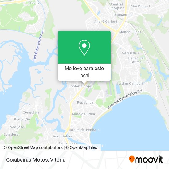 Goiabeiras Motos mapa