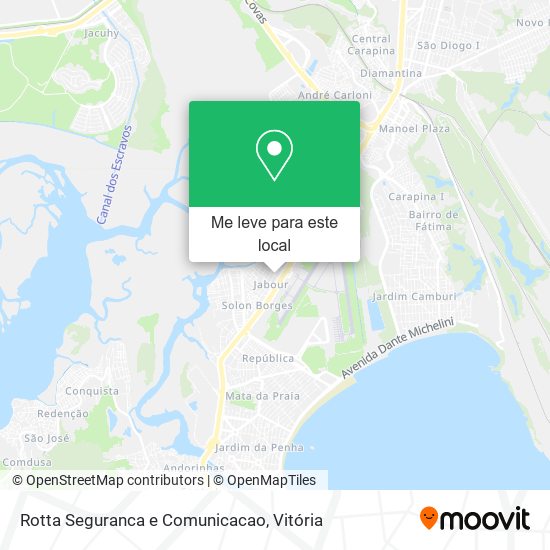 Rotta Seguranca e Comunicacao mapa