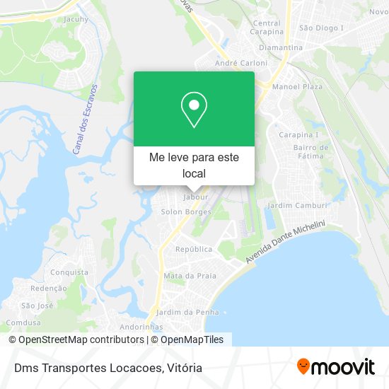 Dms Transportes Locacoes mapa