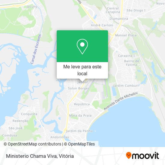 Ministerio Chama Viva mapa