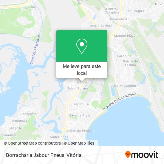 Borracharia Jabour Pneus mapa
