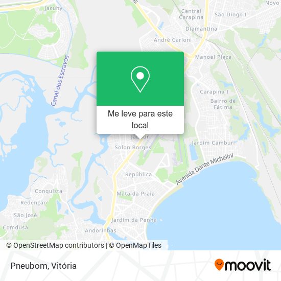 Pneubom mapa
