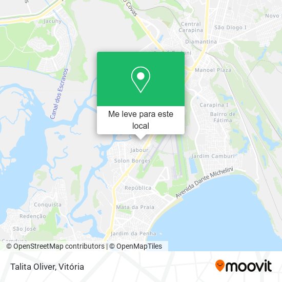 Talita Oliver mapa