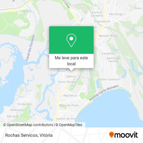 Rochas Servicos mapa