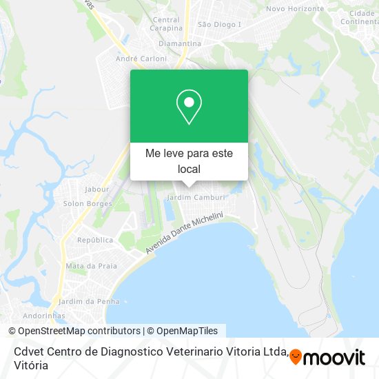 Cdvet Centro de Diagnostico Veterinario Vitoria Ltda mapa