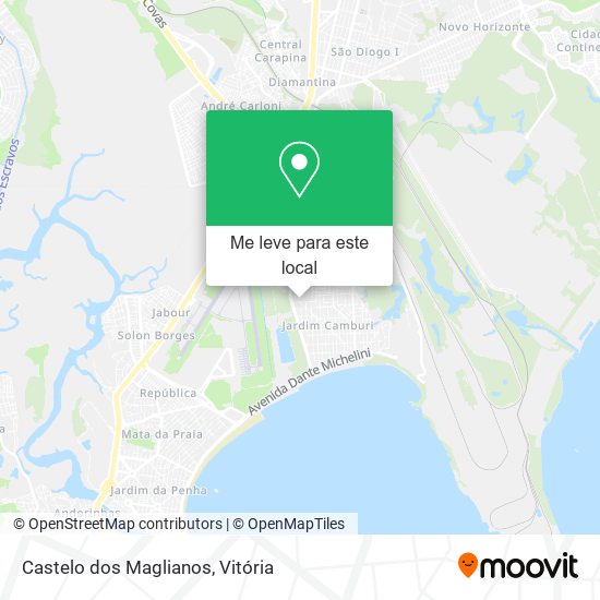 Castelo dos Maglianos mapa
