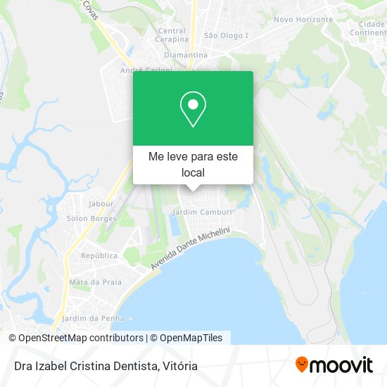 Dra Izabel Cristina Dentista mapa