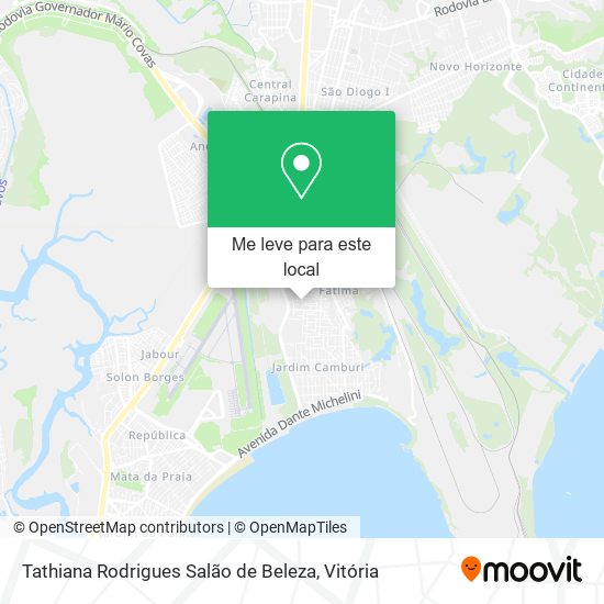 Tathiana Rodrigues Salão de Beleza mapa