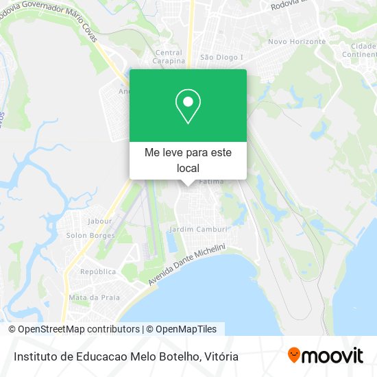 Instituto de Educacao Melo Botelho mapa