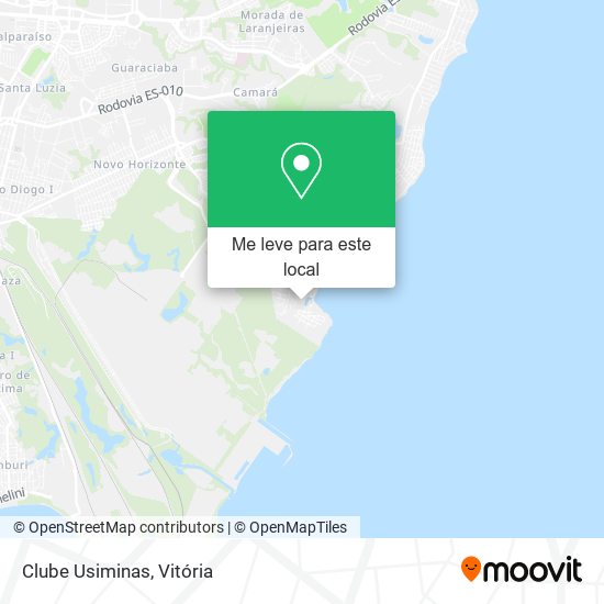 Clube Usiminas mapa