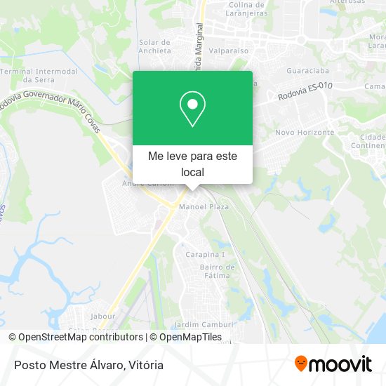Posto Mestre Álvaro mapa