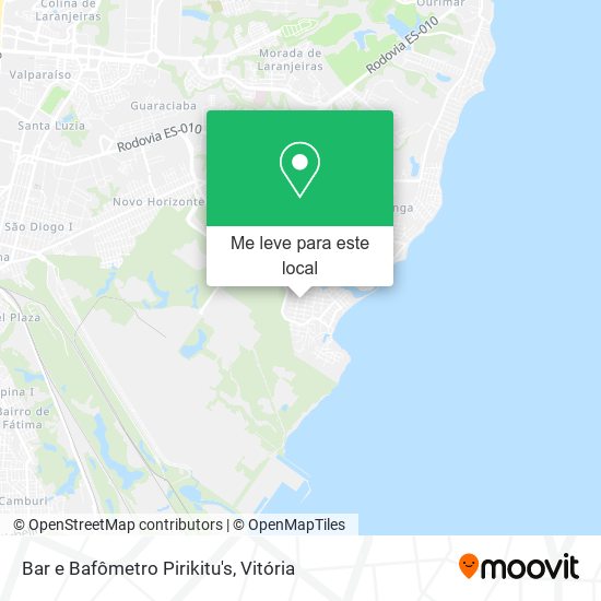 Bar e Bafômetro Pirikitu's mapa
