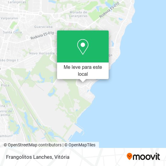 Frangolitos Lanches mapa
