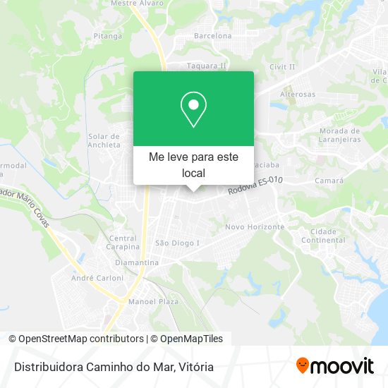 Distribuidora Caminho do Mar mapa