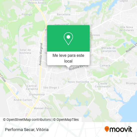 Performa Secar mapa